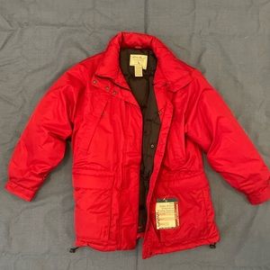 NWT Eddie Bauer Outfitters All Weather Proof Red Hoodie Jacket